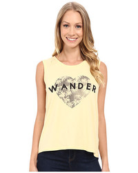 Life is Good Wander Heart With Palms Muscle Tee