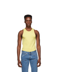 Helmut Lang Yellow Stacked Tank Top