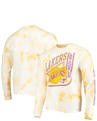Junk Food Los Angeles Lakers Throwback Tie Dye Long Sleeve T Shirt