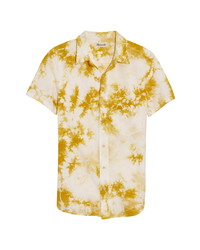 Yellow Tie-Dye Short Sleeve Shirt