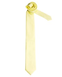 Asos Tie In Pale Yellow
