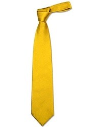 Forzieri Solid Golden Yellow Extra Long Tie