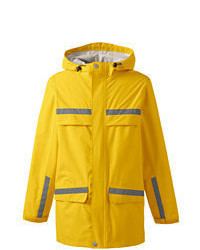 Lands' End Unisex Waterproof Rain Jacket Amarillo Yellow