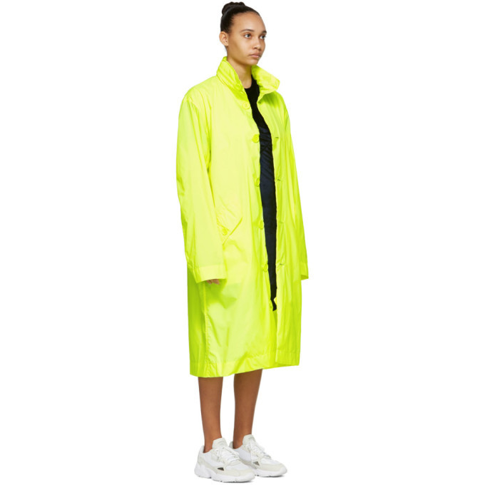 Opening Ceremony Yellow Hooded Trench Coat, $115 | SSENSE | Lookastic
