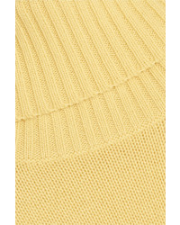 Chloé Cashmere Turtleneck Sweater Pastel Yellow