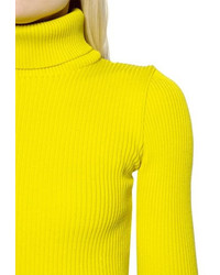 Jacquemus Wool Rib Knit Turtleneck Sweater