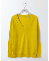 Boden Cashmere Relaxed V Neck Sweater