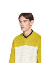 Paul Smith Yellow Oversized Chunky Sweater