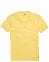 Brooks Brothers Linen And Cotton V Neck Tee Shirt
