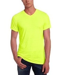 Threads 4 Thought Solid Neon V Neck Tee