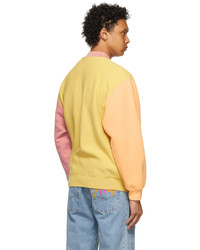 Levi's Vintage Clothing Yellow Orange Central Stationdesign Edition Fleece Jacket