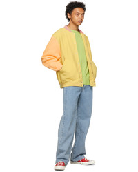 Levi's Vintage Clothing Yellow Orange Central Stationdesign Edition Fleece Jacket