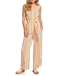 Roxy Cha Cha For Now Stripe Jumpsuit