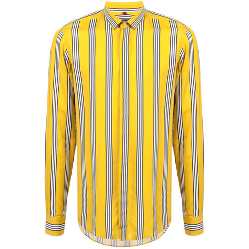 Dollzis: Long Sleeve Black And Yellow Striped Shirt