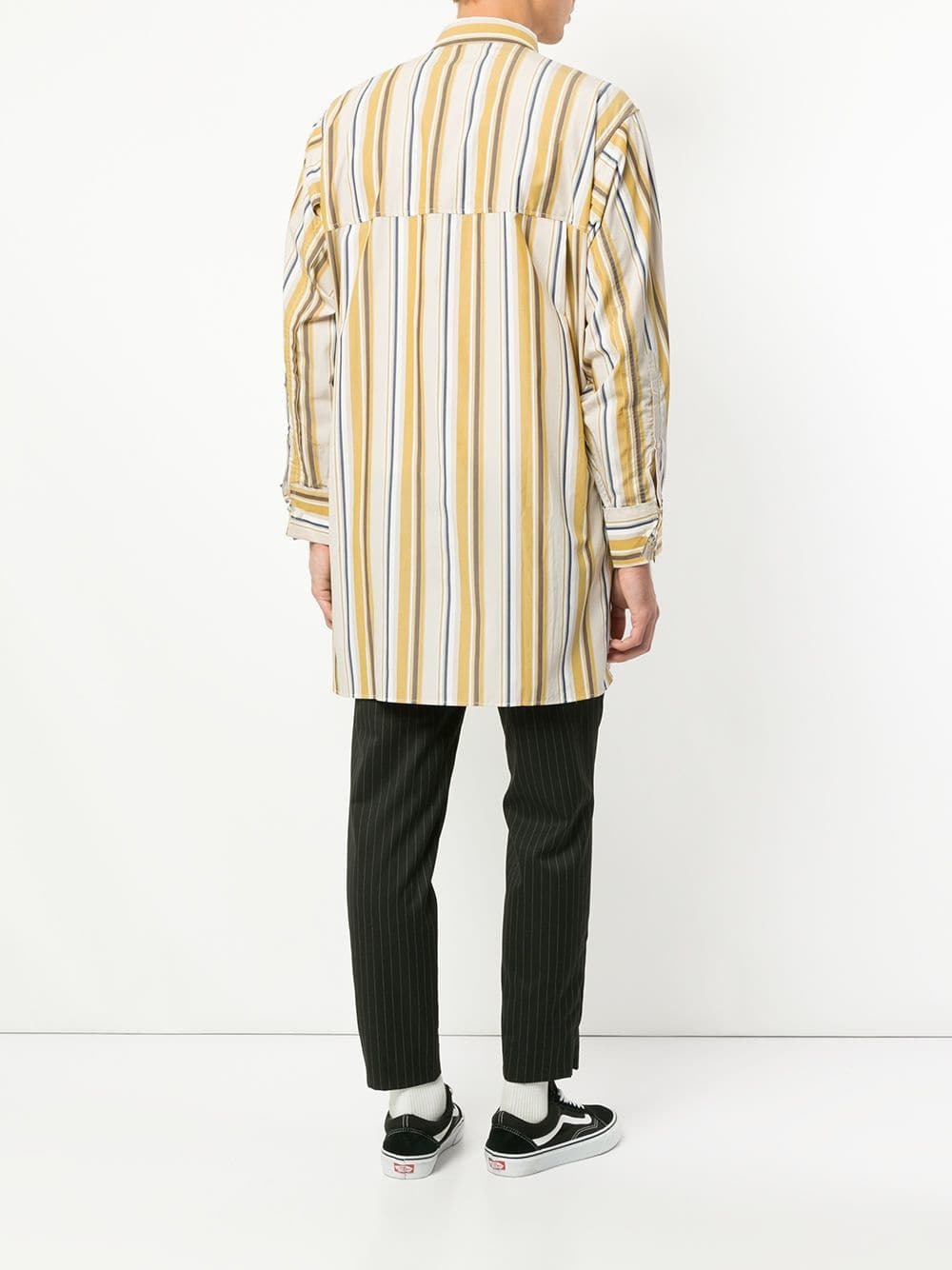 Jieda Oversized Stripe Print Shirt, $341 | farfetch.com | Lookastic