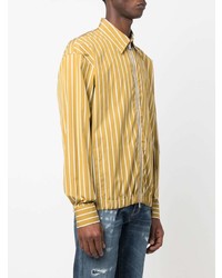 PT TORINO Striped Zip Up Shirt