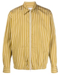 PT TORINO Striped Zip Up Shirt