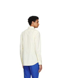 Hugo Yellow And White Kason Shirt