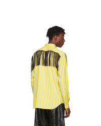 Comme Des Garcons Homme Plus Yellow Fringed Shirt