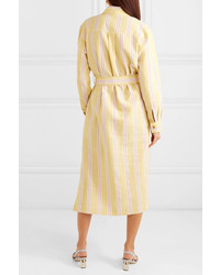 Rejina Pyo Madison Striped Cotton Blend Midi Dress