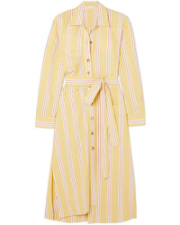 Rejina Pyo Madison Striped Cotton Blend Midi Dress