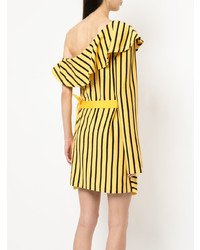Goen.J Striped One Shoulder Dress