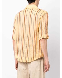 Jacquemus Embroidered Logo Striped Shirt
