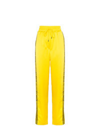 Yellow Vertical Striped Sweatpants