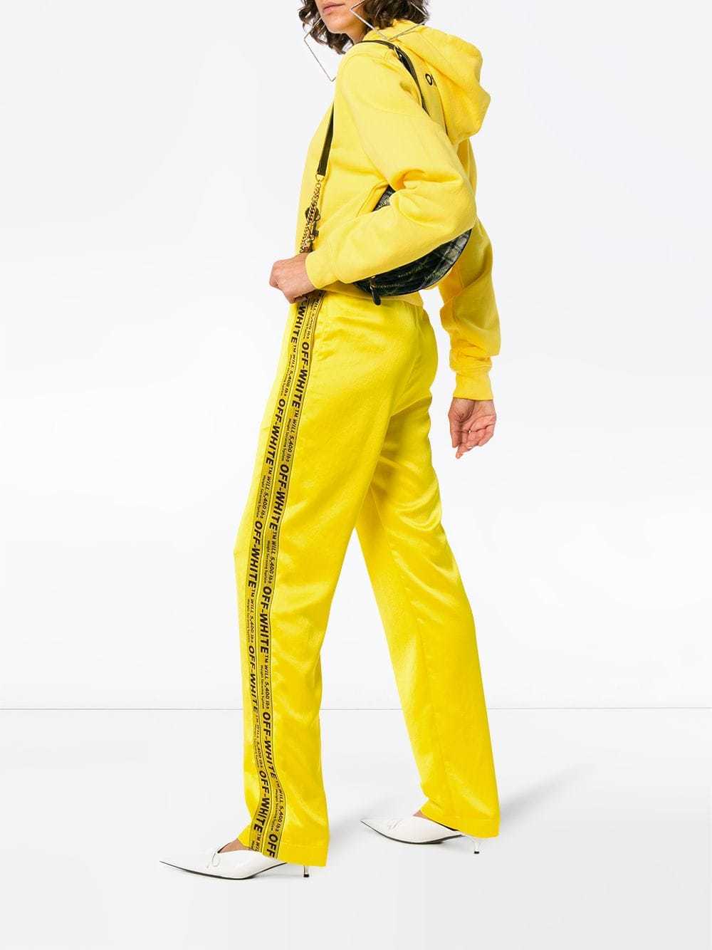 Off white track top pants yellow