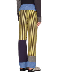SC103 Yellow Paneled Lounge Pants