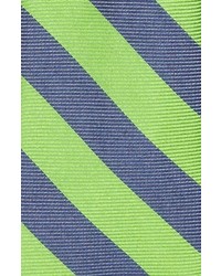Nordstrom Boys Stripe Silk Cotton Zipper Tie