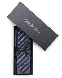 Saks Fifth Avenue Boxed Striped Silk Tie