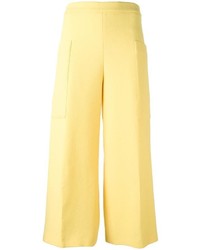 MSGM Wide Legged Cropped Trousers