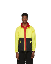 Opening Ceremony Black And Yellow Crinkle Storm Jacket