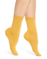 Yellow Wool Socks