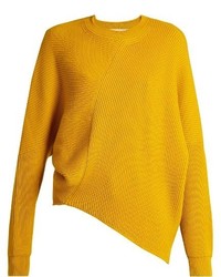 Stella McCartney Asymmetric Long Sleeved Ribbed Sweater