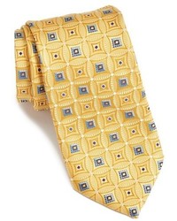 Yellow Woven Silk Tie