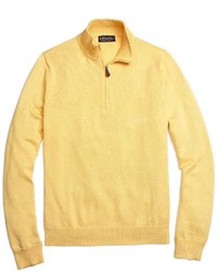Brooks Brothers Supima Cotton Half Zip Sweater