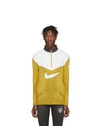 Nike Yellow And Grey Gyakusou Half Zip Sweater
