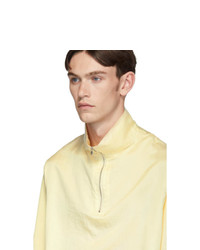 Our Legacy Yellow Half Zip Polo Sweatshirt