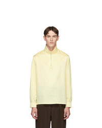 Our Legacy Yellow Half Zip Polo Sweatshirt