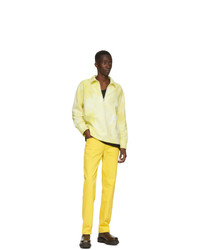 Helmut Lang Yellow Half Zip Sweatshirt