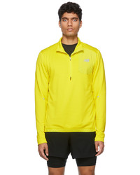 New Balance Yellow Heat Grid Half Zip Sweatshirt