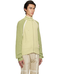 Kijun Yellow Green Raglan Sweater