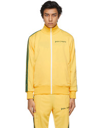 Palm Angels Yellow Green Striped Classic Track Jacket